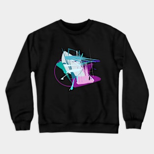 upside down abstract digital art Crewneck Sweatshirt